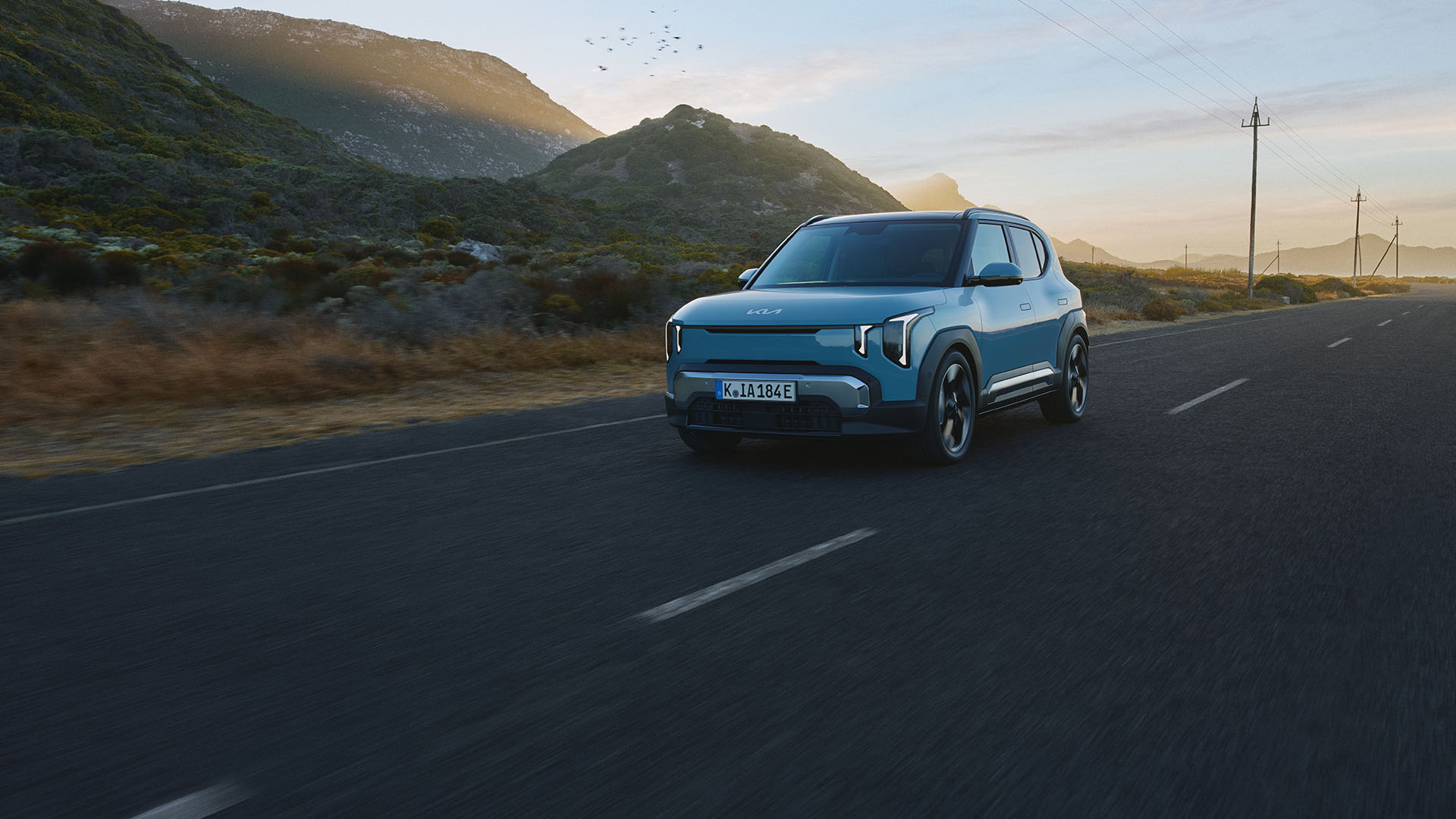 Kia EV2 auf der Straße